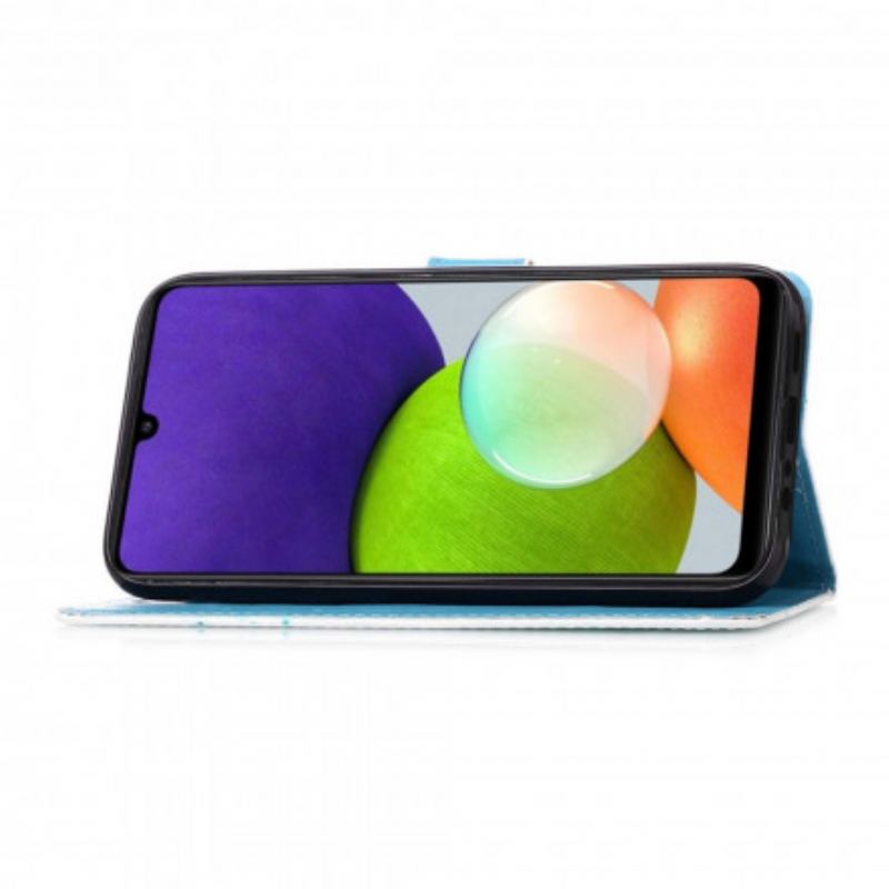 Capa Em Pele Para Samsung Galaxy A22 Ama A Onda