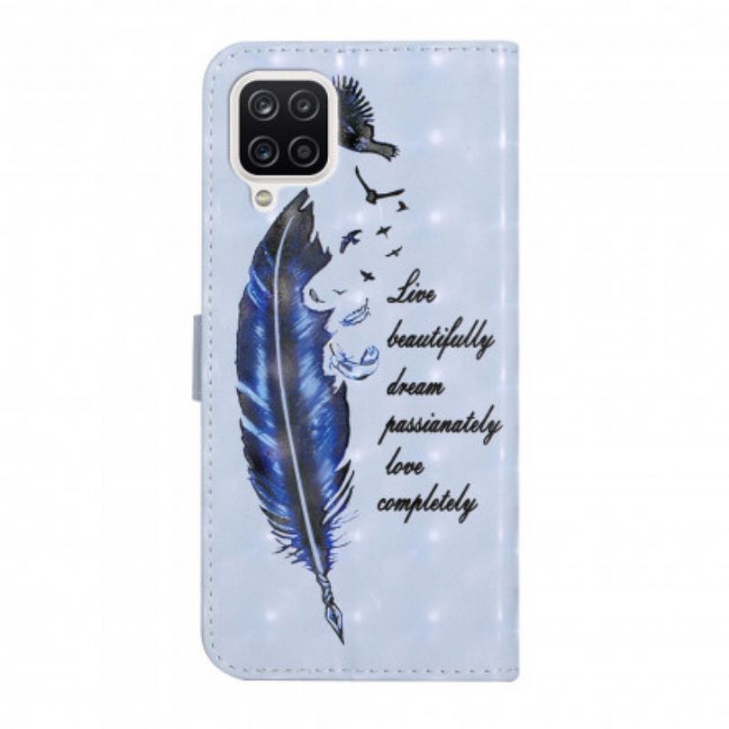 Capa Flip Para Samsung Galaxy A22 Caneta E Mensagem