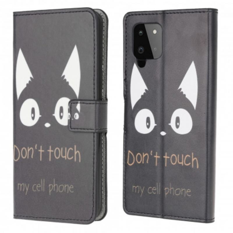 Capa Flip Para Samsung Galaxy A22 Não Toque No Meu Celular