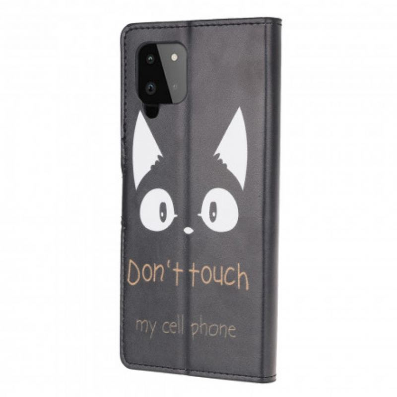 Capa Flip Para Samsung Galaxy A22 Não Toque No Meu Celular