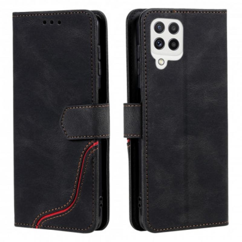 Capa Flip Para Samsung Galaxy A22 Onda Sensível À Pele