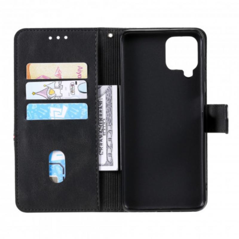 Capa Flip Para Samsung Galaxy A22 Onda Sensível À Pele
