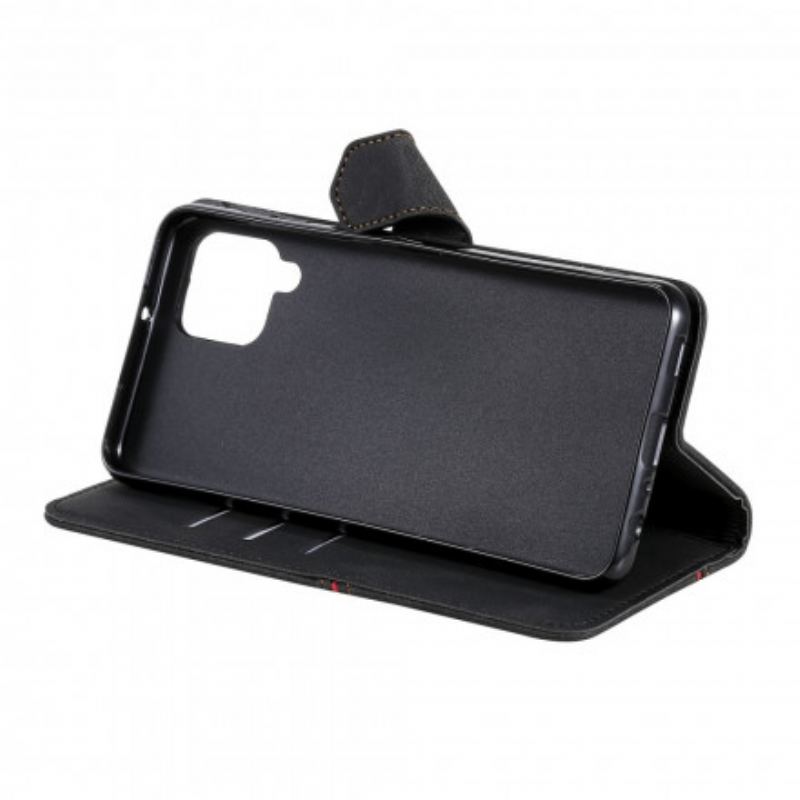 Capa Flip Para Samsung Galaxy A22 Onda Sensível À Pele