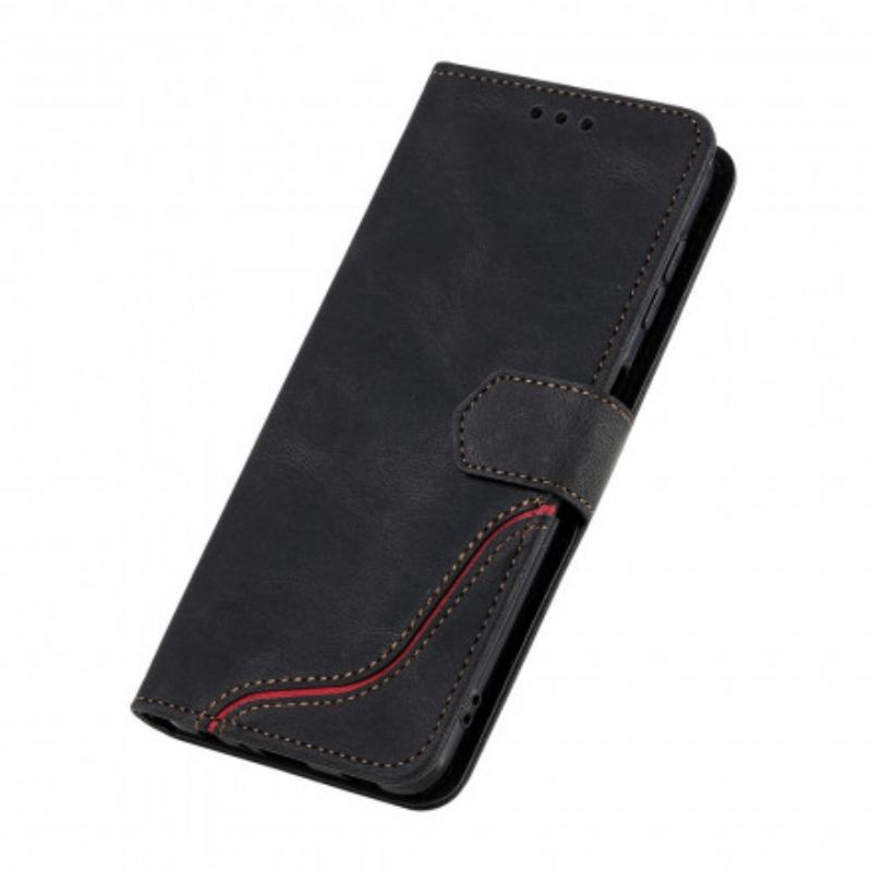 Capa Flip Para Samsung Galaxy A22 Onda Sensível À Pele