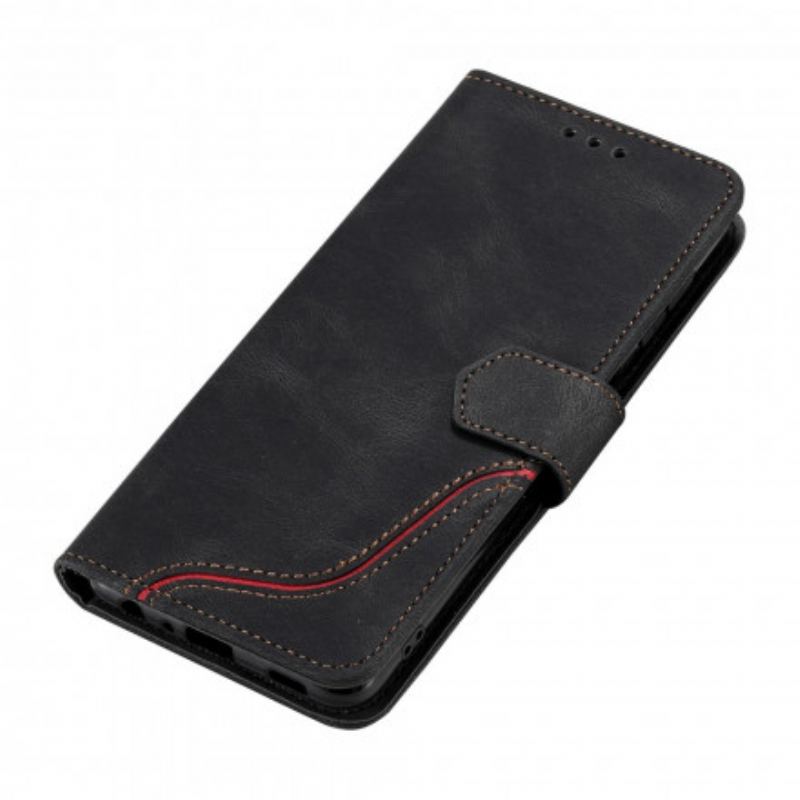 Capa Flip Para Samsung Galaxy A22 Onda Sensível À Pele