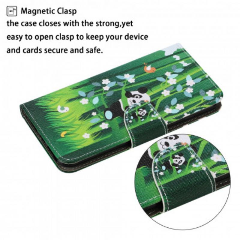 Capa Folio Para Samsung Galaxy A22 Caminhada Do Panda