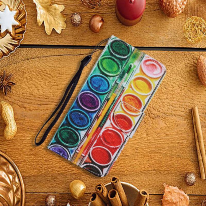 Capa Folio Para Samsung Galaxy A22 Pintar