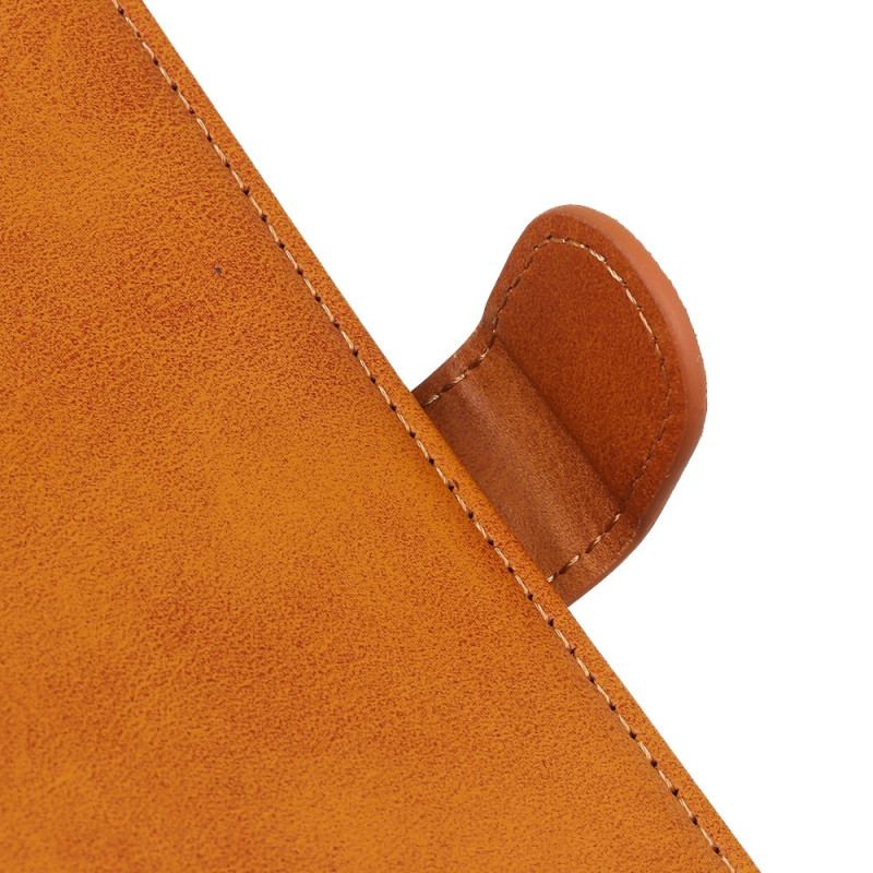 Capa De Couro Para OnePlus 11 5G Efeito De Couro Retrô Fosco