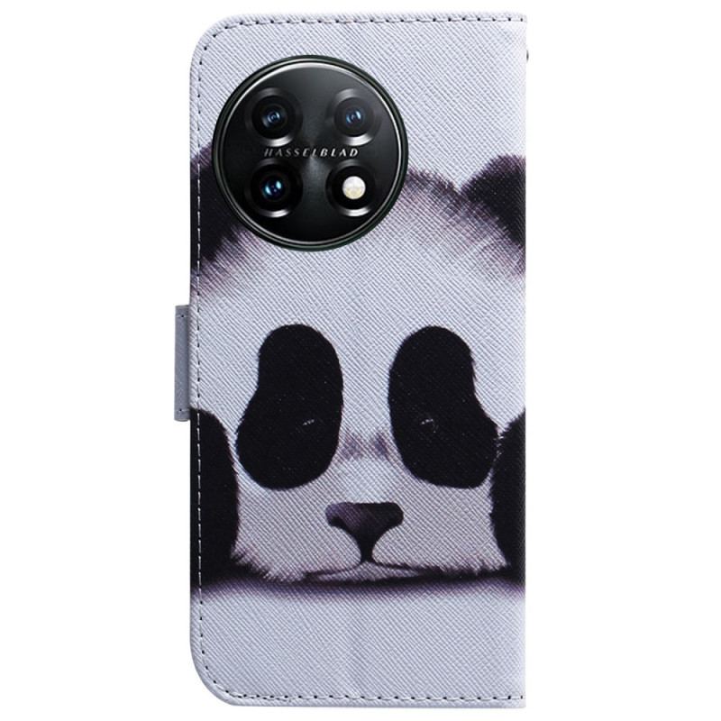 Capa De Couro Para OnePlus 11 5G Panda