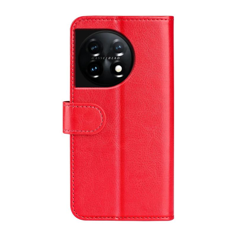 Capa De Couro Para OnePlus 11 5G Couro Ultra Sintético