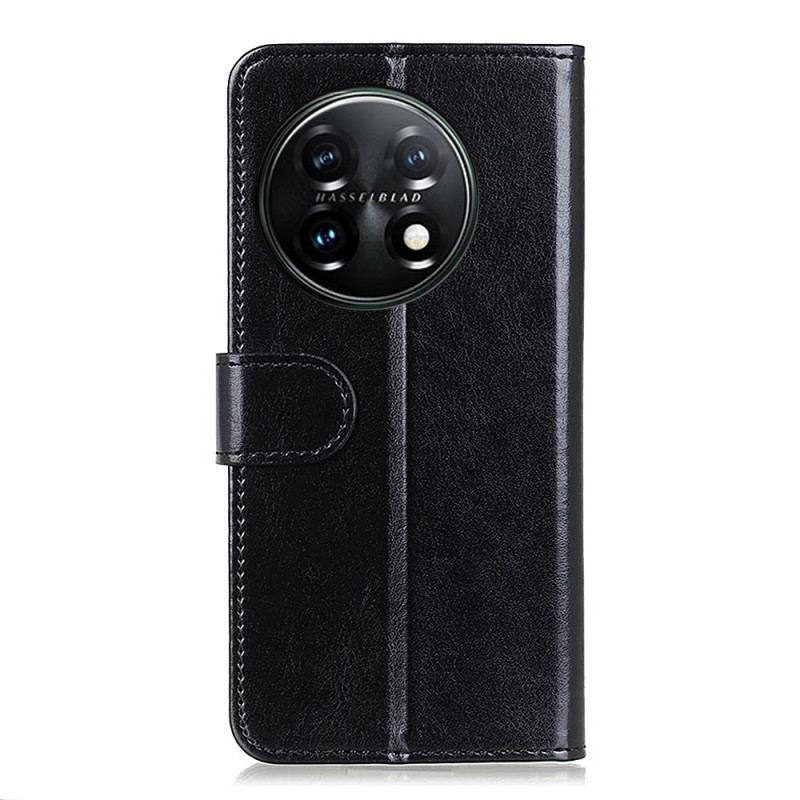 Capa Em Pele Para OnePlus 11 5G Frozen Finesse