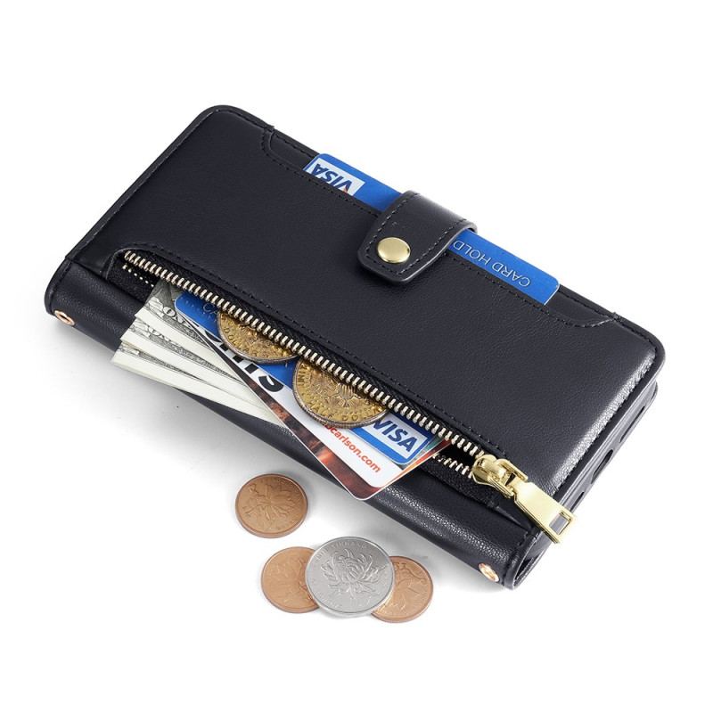 Capa Flip Para OnePlus 11 5G Capa Tipo Carteira Carteira Com Cordão E Alça De Ombro