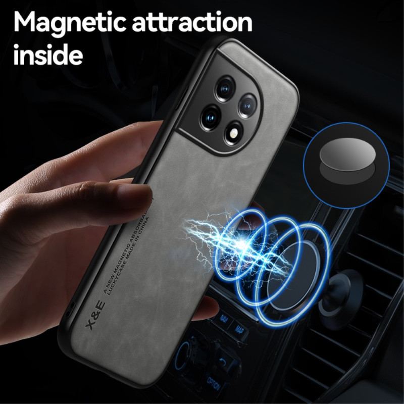 Capa Para OnePlus 11 5G Couro Efeito Couro X&e