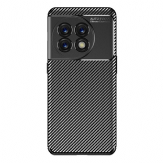 Capa Para OnePlus 11 5G Fibra De Carbono Flexível