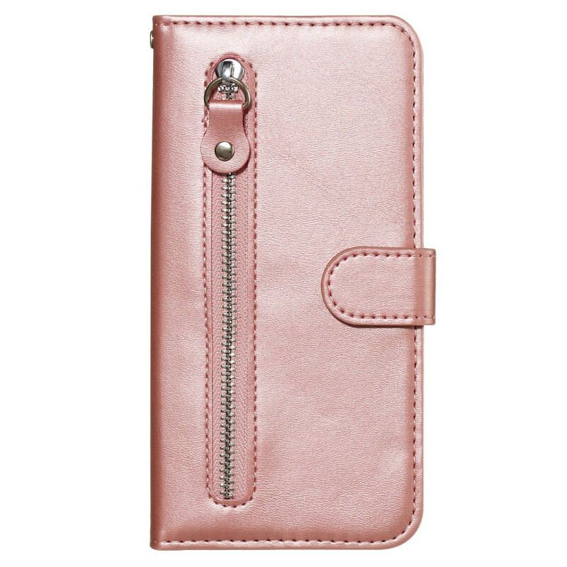 Capa De Couro Para Samsung Galaxy A71 Porta-moedas Vintage