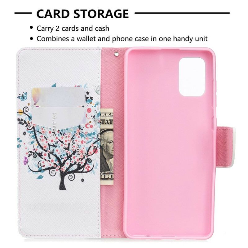 Capa Flip Para Samsung Galaxy A71 Árvore Florida
