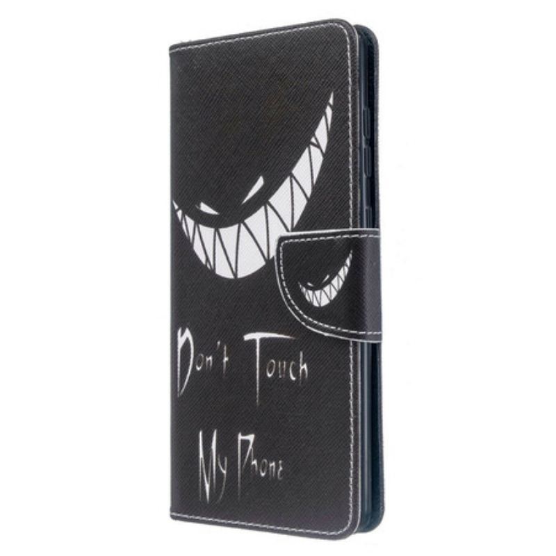 Capa Flip Para Samsung Galaxy A71 Telefone Do Diabo