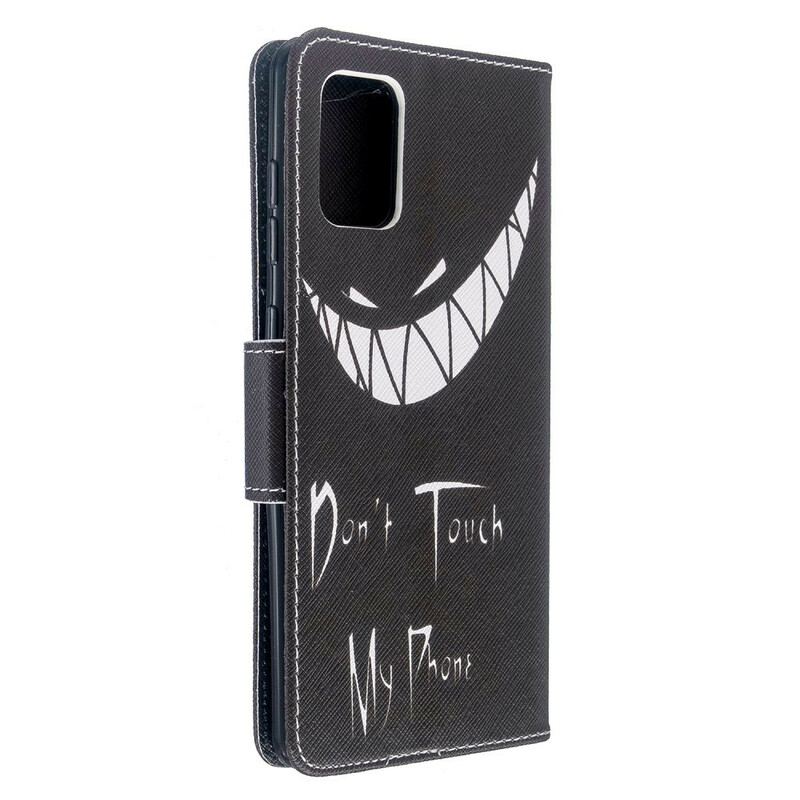 Capa Flip Para Samsung Galaxy A71 Telefone Do Diabo