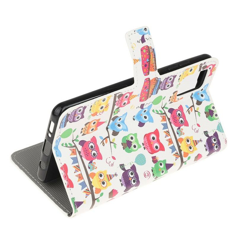 Capa Flip Para Samsung Galaxy A71 Várias Corujas