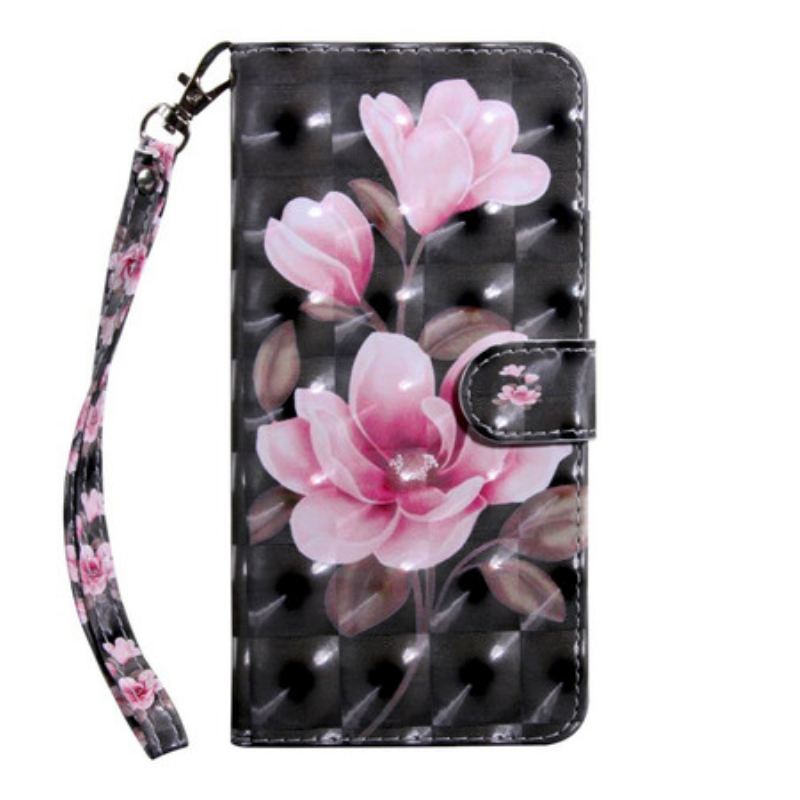 Capa Folio Para Samsung Galaxy A71 Flores Em Flor