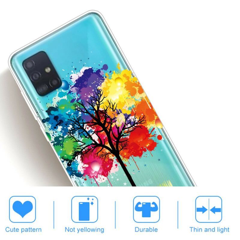 Capa Para Samsung Galaxy A71 Árvore Aquarela Perfeita