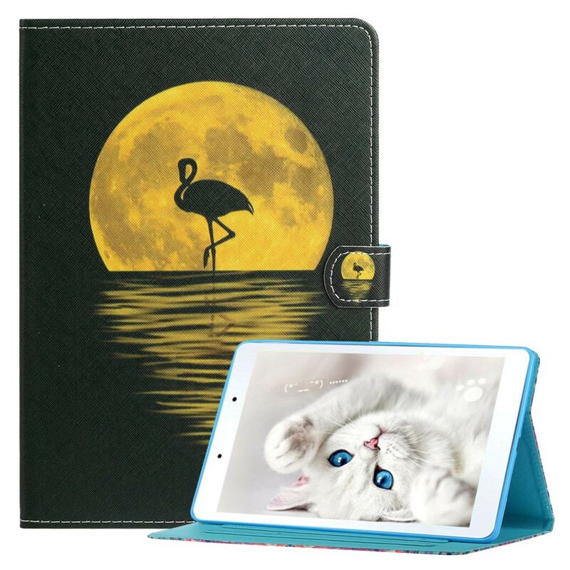Capa De Couro Para Samsung Galaxy Tab A7 Lite Lua