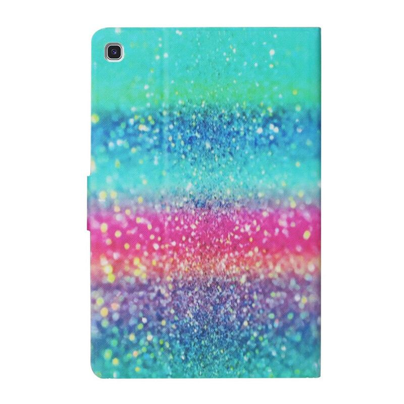 Capa Flip Para Samsung Galaxy Tab A7 Lite Desenho De Lantejoulas