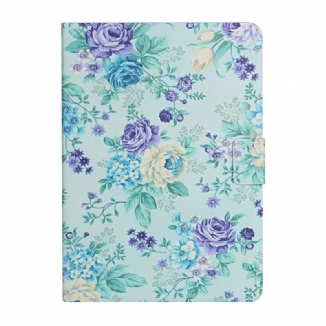 Capa Flip Para Samsung Galaxy Tab A7 Lite Flores Flores Flores