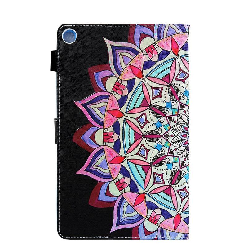 Capa Flip Para Samsung Galaxy Tab A7 Lite Mandala Gráfica