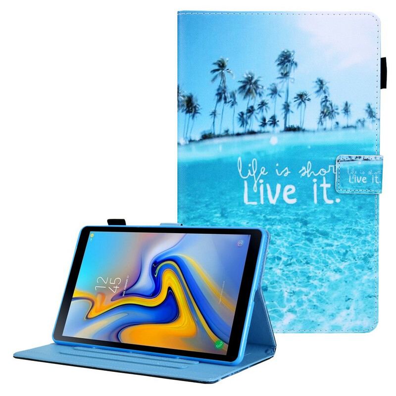 Capa Flip Para Samsung Galaxy Tab A7 Lite Viva Isso