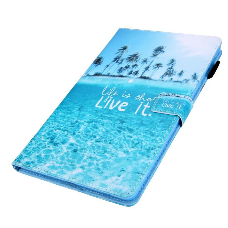 Capa Flip Para Samsung Galaxy Tab A7 Lite Viva Isso