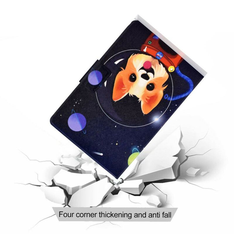 Capa Folio Para Samsung Galaxy Tab A7 Lite Cao Espacial