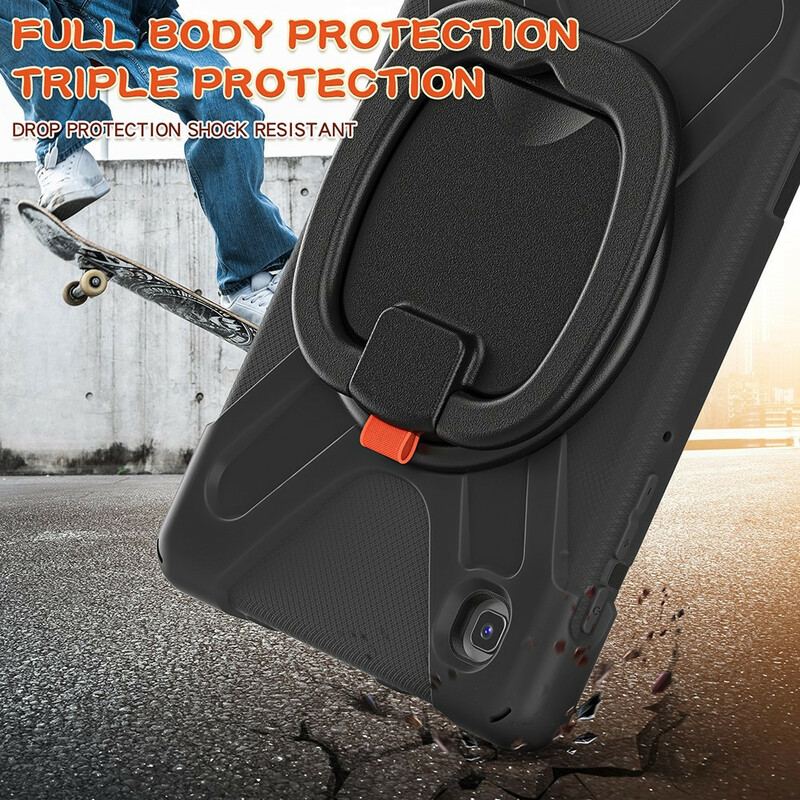 Capa Para Samsung Galaxy Tab A7 Lite Suporte De Anel Giratório Ultra Resistente