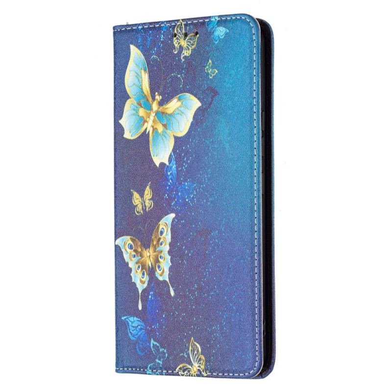 Capa De Celular Para Samsung Galaxy A53 5G Flip Borboletas Coloridas