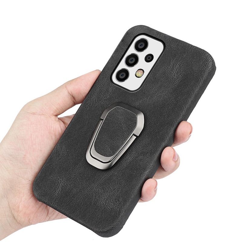 Capa De Celular Para Samsung Galaxy A53 5G Porta-anel Efeito Couro