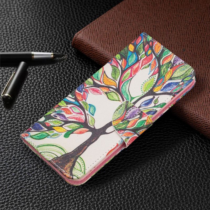 Capa De Couro Para Samsung Galaxy A53 5G Árvore
