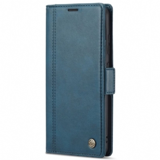 Capa De Couro Para Samsung Galaxy A53 5G Fecho Duplo Lc.imeeke