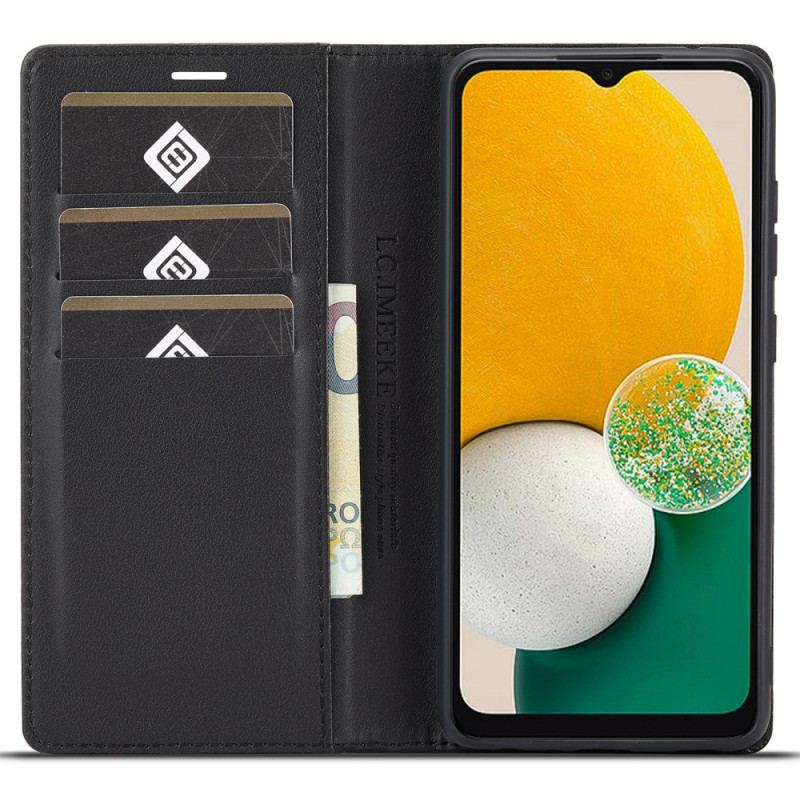 Capa De Couro Para Samsung Galaxy A53 5G Fibra De Carbono Lc.imeeke