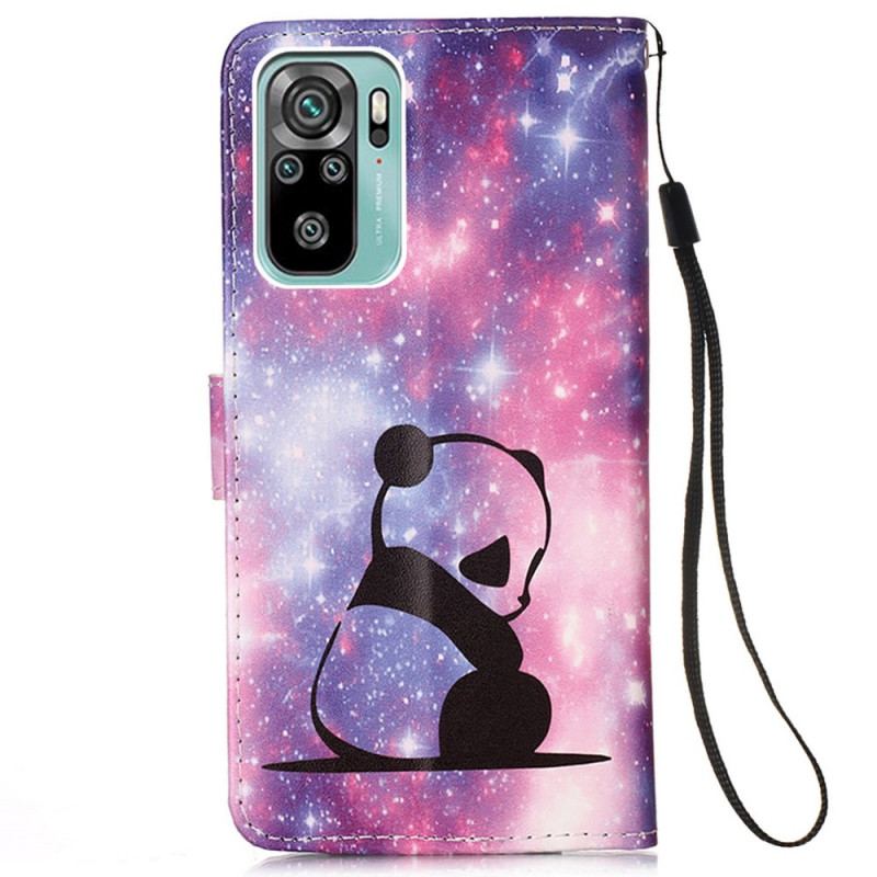 Capa De Couro Para Samsung Galaxy A53 5G Galáxia Panda