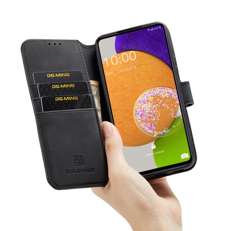Capa Flip Para Samsung Galaxy A53 5G Dg.ming Retro