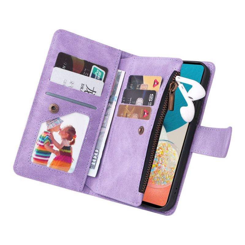 Capa Flip Para Samsung Galaxy A53 5G Porta-moedas Multifuncional