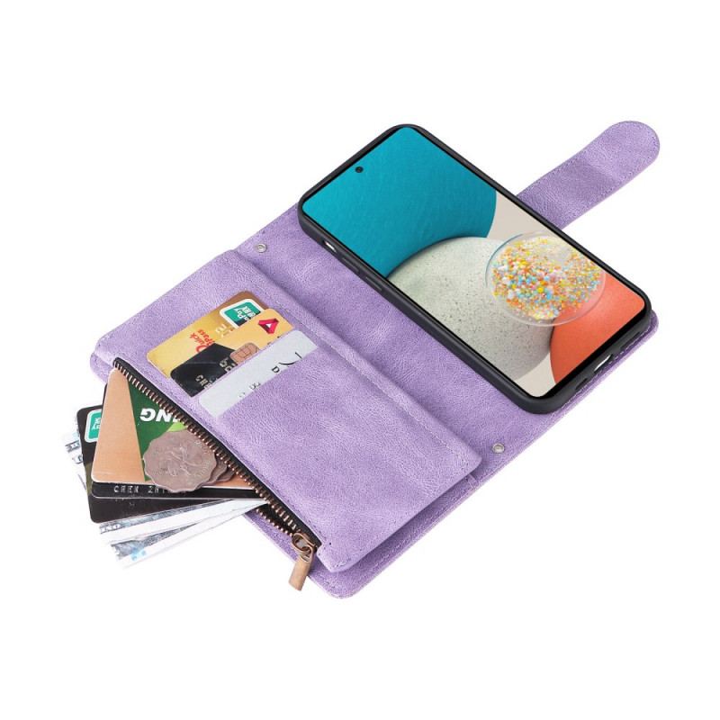 Capa Flip Para Samsung Galaxy A53 5G Porta-moedas Multifuncional