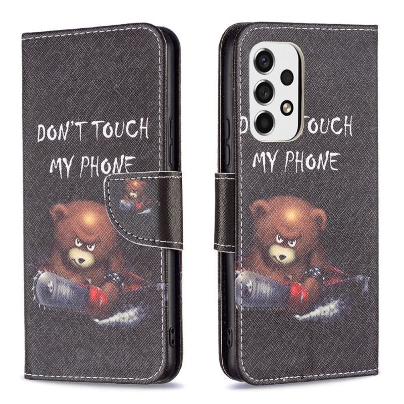 Capa Flip Para Samsung Galaxy A53 5G Urso Perigoso