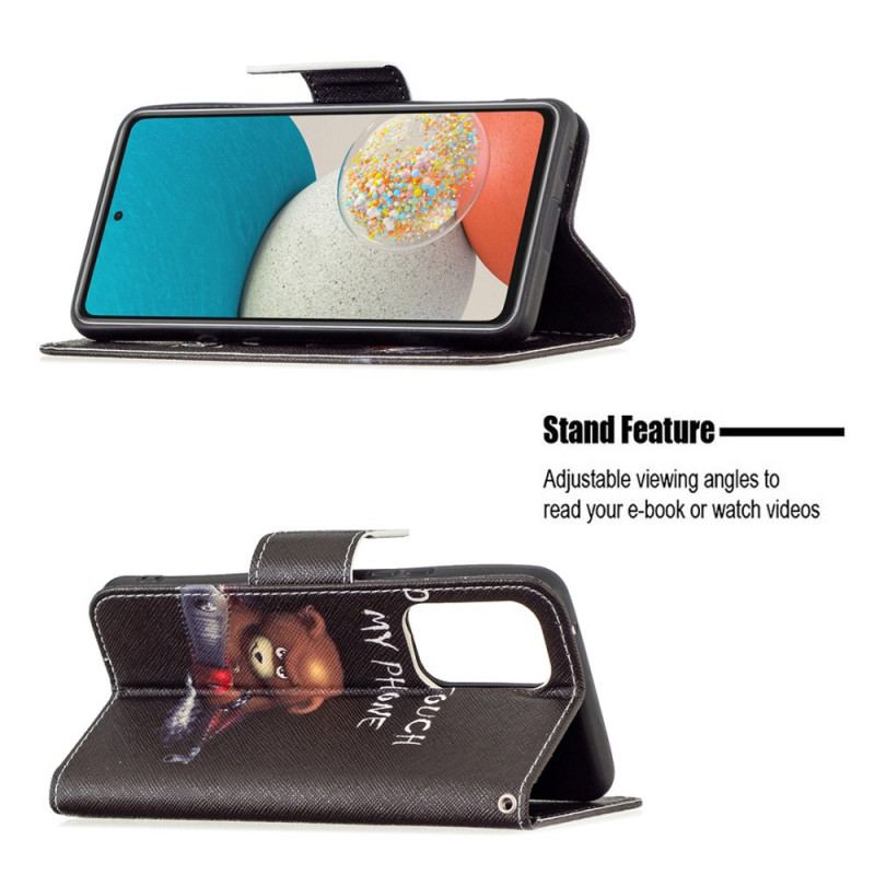 Capa Flip Para Samsung Galaxy A53 5G Urso Perigoso