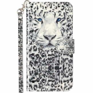 Capa Folio Para Samsung Galaxy A53 5G De Cordão Tanga Tigre