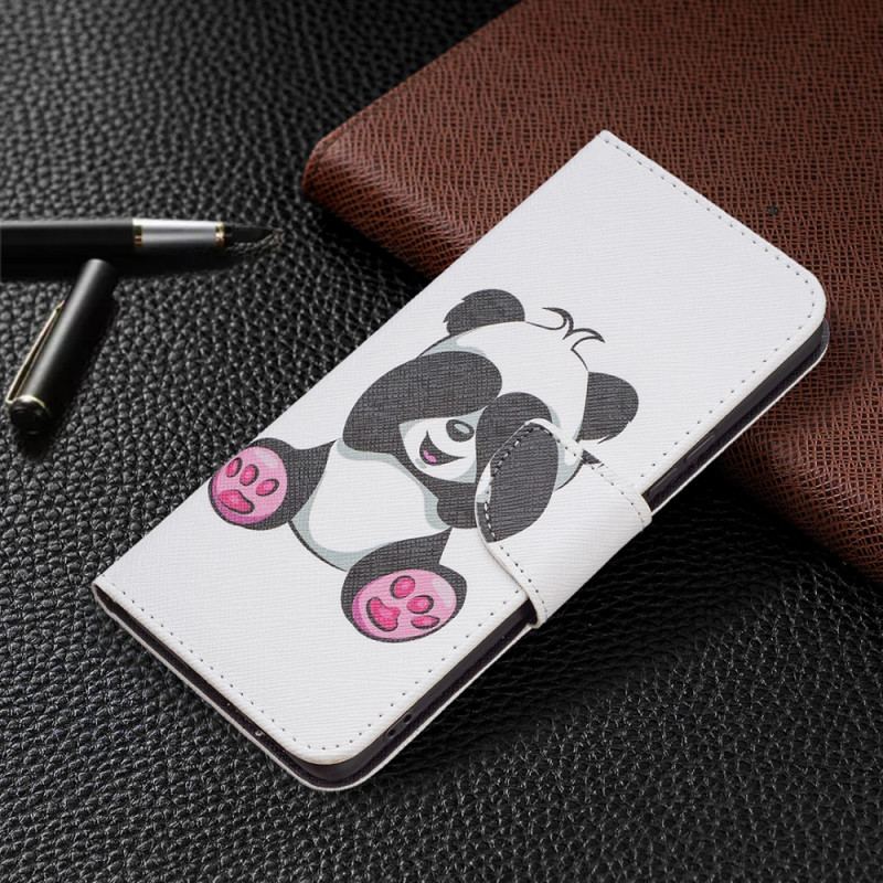 Capa Folio Para Samsung Galaxy A53 5G Panda Divertido