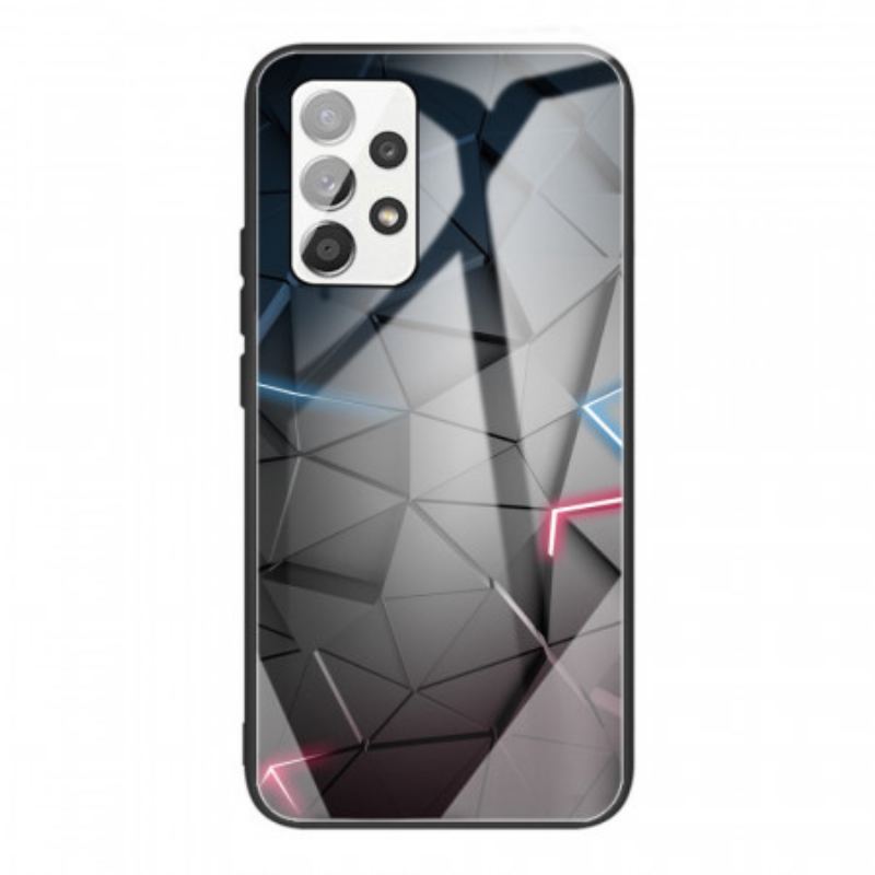 Capa Para Samsung Galaxy A53 5G Geometria Do Vidro Temperado