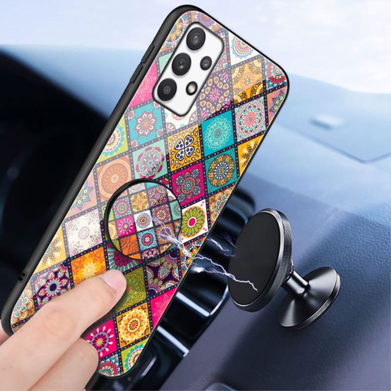 Capa Para Samsung Galaxy A53 5G Suporte Magnético Patchwork