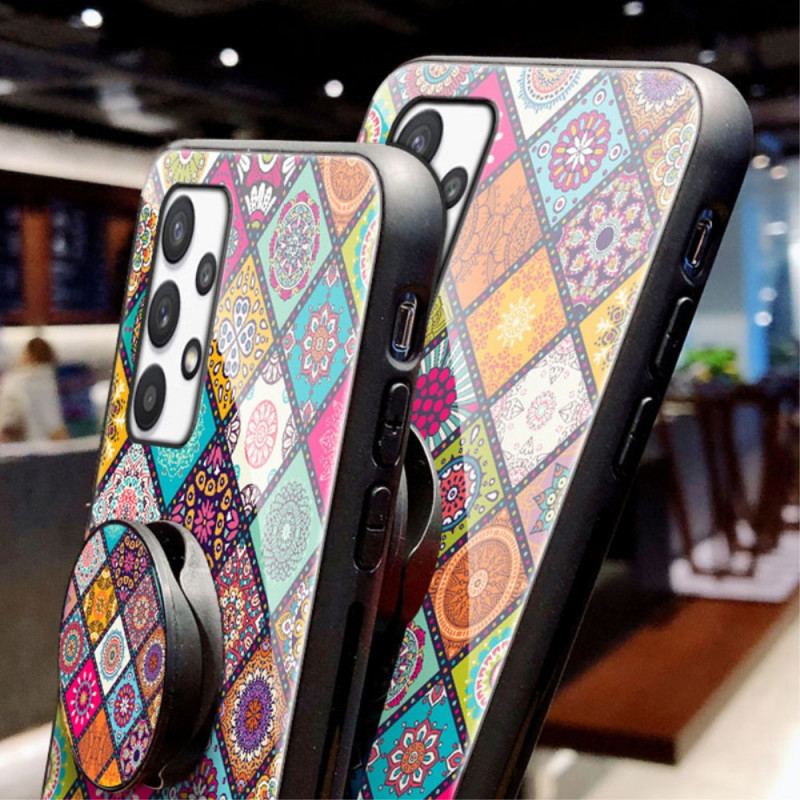 Capa Para Samsung Galaxy A53 5G Suporte Magnético Patchwork