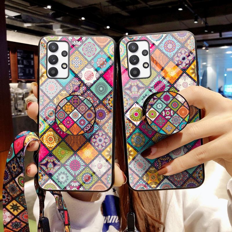 Capa Para Samsung Galaxy A53 5G Suporte Magnético Patchwork